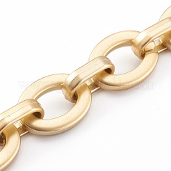Opaque Spray Painted Acrylic  Linking Cable Chains&nbsp;AJEW-JB00914-01
