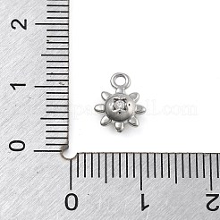 Brass Micro Pave Cubic Zirconia Pendants&nbsp;KK-D283-28P