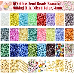 DIY Glass Seed Beads Bracelet Making Kits&nbsp;DIY-FS0007-18
