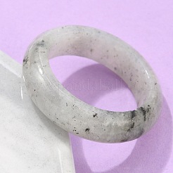 天然ラブラドライトプレーンバンドリング  内径：18~20mm&nbsp;PW-WG25917-07