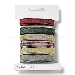 18 Yards 6 Styles Polyester Ribbon&nbsp;SRIB-C001-D06