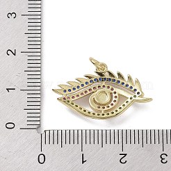 Real 18K Gold Plated Brass Micro Pave Cubic Zirconia Pendants&nbsp;KK-L209-070G-03