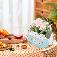 12Pcs 4 Styles Teapot Shaped Paper Bouquet Packing Boxes&nbsp;DIY-SP0006-40
