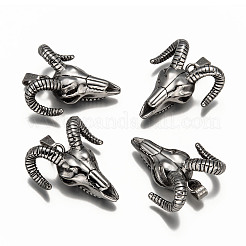 Cattle Skull 304 Stainless Steel Big Pendants&nbsp;X-STAS-M206-100AS