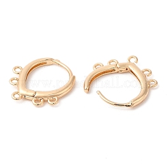Brass Hoop Earring Findings&nbsp;KK-Q770-12G