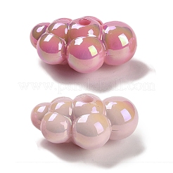 UV Plating Opaque Rainbow Iridescent Acrylic Beads&nbsp;X1-SACR-R001-10A