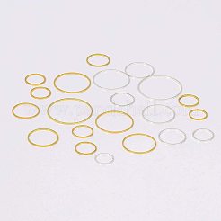 真鍮製フレームコネクター  ミックスカラー  10.8x7.4x1.8cm  240個/箱&nbsp;KK-PH0035-54