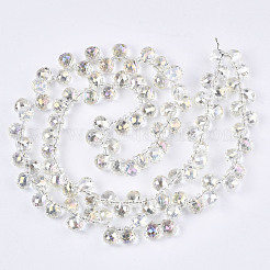 Transparent Glass Beads Strands&nbsp;GLAA-T006-14E