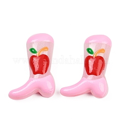 Boot Baking Paint Glass Enamel  Beads&nbsp;LAMP-C020-02B