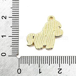 亜鉛合金エナメルペンダント  動物チャーム  ゴールドカラー  馬  17.5x18.5x1.5mm  穴：1.5mm&nbsp;FIND-Z080-01G-08
