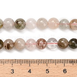Natural Multi-Color Rutilated Quartz Beads Strands&nbsp;G-G300-A03-6mm