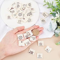 200Pcs 20 Patterns Cotton Sewing Labels&nbsp;FIND-NB0001-44