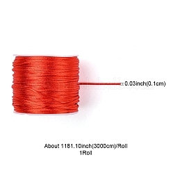 30M Nylon Satin Rattail Cords&nbsp;NWIR-YW0001-04-04
