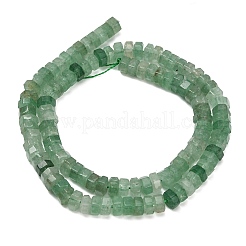 Natural Green Strawberry Quartz Beads Strands&nbsp;G-G317-A08-3x6mm