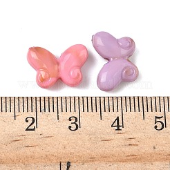 アクリルビーズ  天然石風  蝶  ミックスカラー  10.5x14.5x5.5mm  穴：1.8mm  約1063個/500g&nbsp;SACR-B009-05
