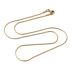 304 Stainless Steel Boston Chain Necklaces&nbsp;STAS-O053-16G