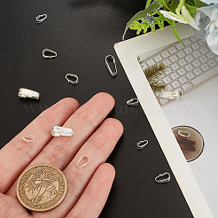 12個3サイズ925スターリングシルバースナップオンベイル  銀  6.5~8x2.5~4x3.5~5mm  4個/スタイル&nbsp;STER-PH0001-60