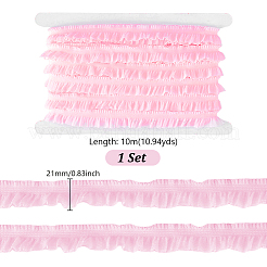 10M 10% Spandex 90% Polyamide Layered Pleated Lace Ribbon&nbsp;OCOR-GA0002-42B