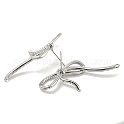Left and Right Brass Cubic Zirconia Stud Earring Findings&nbsp;KK-R154-09P