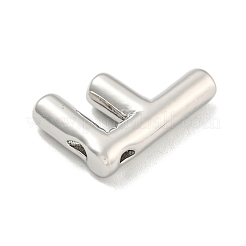 ラックメッキ真鍮チャーム  長持ちメッキ  鉛フリー＆カドミウムフリー  レターチャーム  文字F  22x19.5x5mm  穴：3x1.5mm&nbsp;KK-R143-21P-F