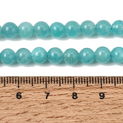 天然石アマゾナイトビーズ連売り  スムーズなラウンド  6~6.5mm  穴：1mm  約68個/連  15.35''（39センチメートル）&nbsp;GG-CBA54CC-B01-6mm