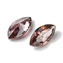 キュービックジルコニアカボション  ポイントバック  馬の目  ロージーブラウン  12x6x3mm&nbsp;ZIRC-P116-02B-06