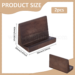 松材ディスプレイスタンドベース  保有者  ココナッツブラウン  90x50x60mm&nbsp;DIY-WH0110-13