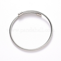 Adjustable 304 Stainless Steel Bangle Making&nbsp;STAS-R066-11