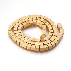 Electroplated Non-magnetic Synthetic Hematite Bead Strand&nbsp;G-E500-03B