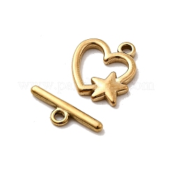 304 Stainless Steel Toggle Clasps&nbsp;STAS-B102-08D