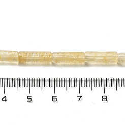 合成ウォーターメロンストーンのガラスビーズ連売り  コラム  13.5~14x4~4.5mm  穴：1.2mm  約28個/連  15.16''（38.5センチメートル）&nbsp;G-D464-24