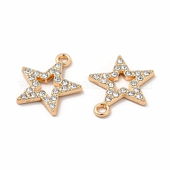 Rack Plating Eco-friendly Alloy Rhinestone Pendants&nbsp;FIND-A025-20G-01