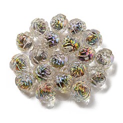 UV Plating Rainbow Iridescent Acrylic Beads&nbsp;LS-OACR-P010-20A