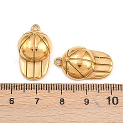 304ステンレスペンダント  鉛フリー＆カドミウムフリー  イオンプレーティング（ip）  18KGP本金メッキ  24x14x6.5mm  穴：1.6mm&nbsp;STAS-H241-38B-G