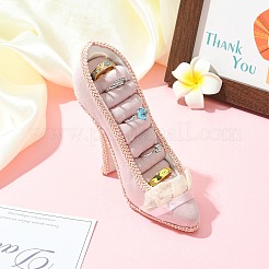 樹脂製ハイヒールのジュエリーの皮のディスプレイスタンド  ピンク  15x12x5cm&nbsp;ST-CJ0034-05