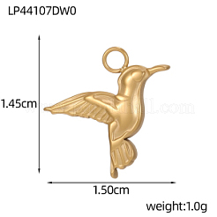 304 Stainless Steel Pendants&nbsp;STAS-OY015-84G