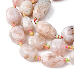 Natural Cherry Blossom Agate Beads Strands&nbsp;G-P605-B01-01