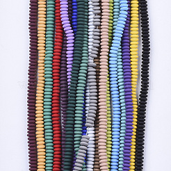 Spray Painted Non-magnetic Synthetic Hematite Beads Strands&nbsp;G-T124-18B