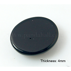 Natural Black Agate Cabochons&nbsp;X-G-BA10x8x4