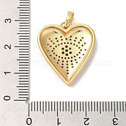 Rack Plating Brass Micro Pave Cubic Zirconia Pendants&nbsp;KK-K377-37G