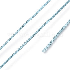 ナイロン編組糸  ジュエリー製作やマクラメ工芸用の中国結び紐  ダークターコイズ  0.8mm  約49.21ヤード（45m）/ロール&nbsp;NWIR-K022-0.8mm-29