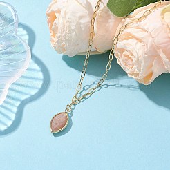 Brass Paperclip Chain Necklaces for Women&nbsp;NJEW-JN04981