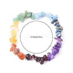 Chakra Gemstone Stretch Bracelets&nbsp;X-BJEW-JB02288-01