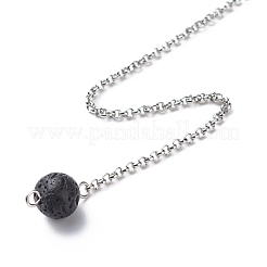 Natural Mixed Gemstone Pointed Dowsing Pendulums&nbsp;PALLOY-JF01901