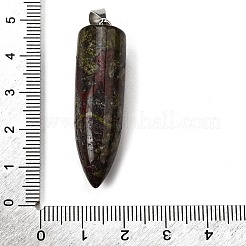 Natural Dragon Blood Pointed Pendants&nbsp;G-F820-12Q