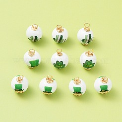 10Pcs Saint Patrick's Day Printed Wood Pendants&nbsp;FIND-FS0001-89