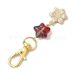 Christmas Theme Alloy Enamel with Rhinestone Pendant Decoration&nbsp;KEYC-JKC00977-01