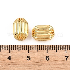 真鍮ビーズ  バレル  段ボールビーズ  ラックめっき  長持ちメッキ  カドミウムフリー＆鉛フリー  18KGP本金メッキ  12x8.5mm  穴：1.4mm&nbsp;KK-H292-46G-02