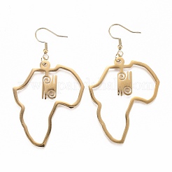PVD Vacuum Plating 201 Stainless Steel Dangle Earrings&nbsp;EJEW-O101-04G