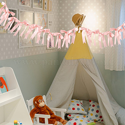 Cloth Bowknot Garland&nbsp;AJEW-WH20064-76C